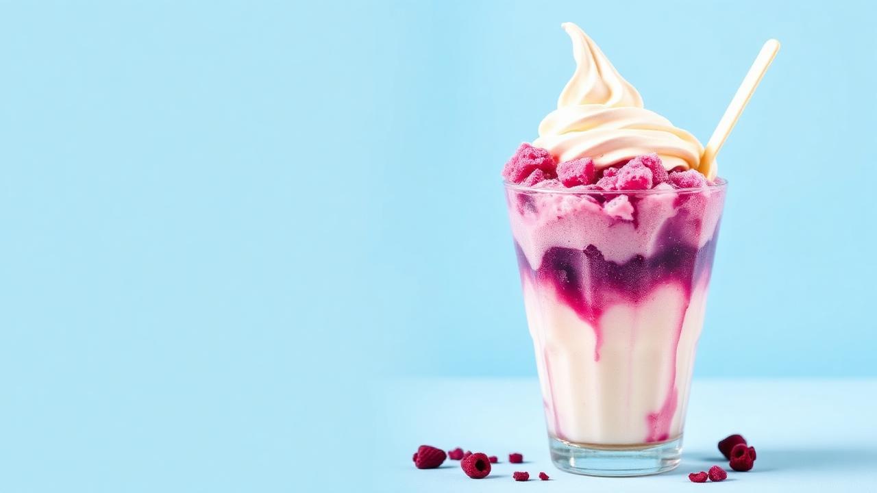 Raspberry Soda Float
